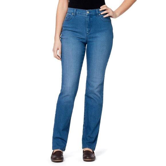 Gloria Vanderbilt Denim - Gloria Vanderbilt Women's Amanda Tapered Leg Classic Rise Jeans -10 Long